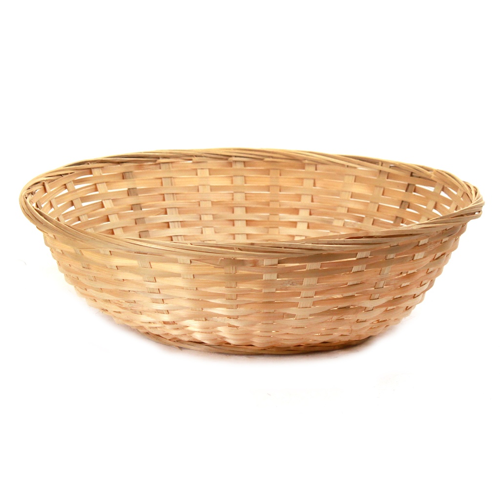 Round Bamboo Bread Baskets big