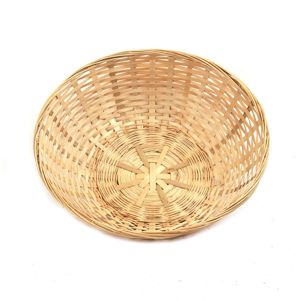 Round Bamboo Bread Baskets top