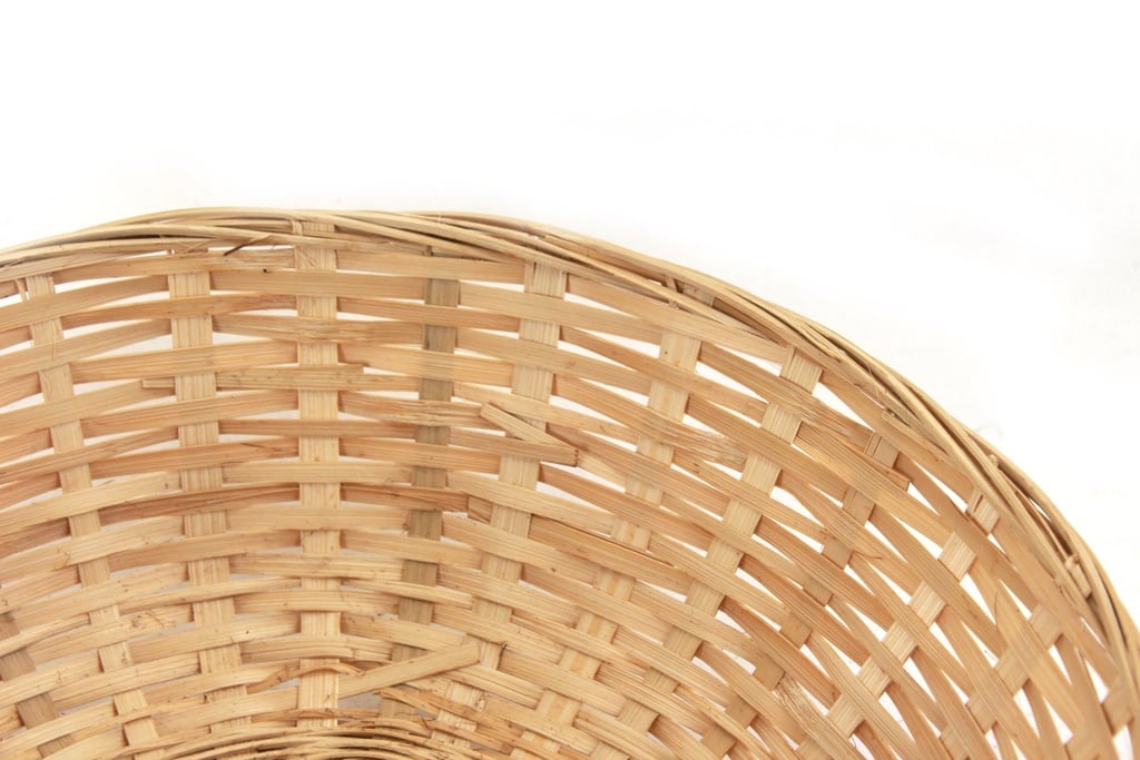Round Bamboo Bread Baskets close