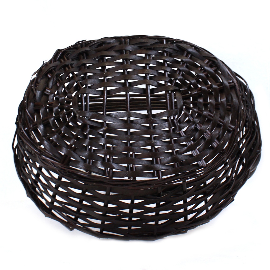 Oval Brown Basket With Handle