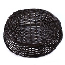Oval Brown Basket With Handle