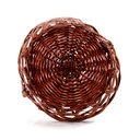 Round Brown Basket With Handle 10" x 4" bottom