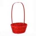 Red Round Bamboo Baskets side