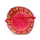 Multi Coloured Round Bamboo Baskets top