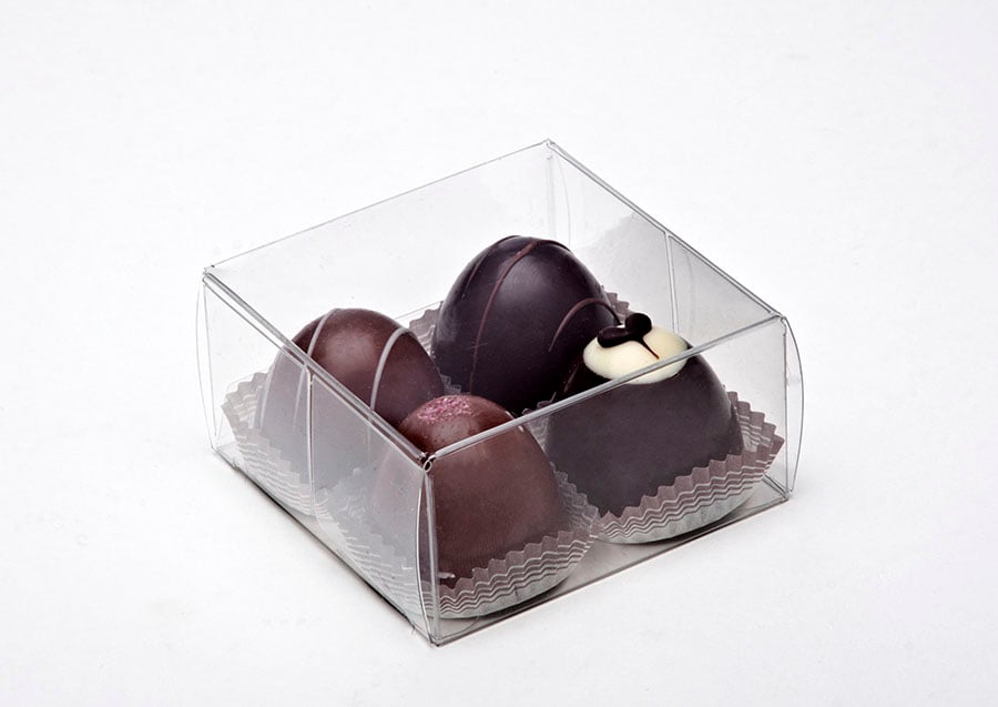 Boîte sécuritaire pour aliments - 3 5/8"x 1" x 3 9/16"  (25/paquet)