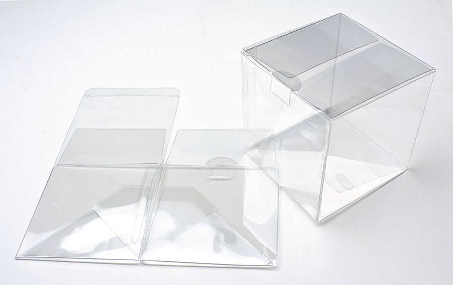 4" x 4" x 4" Food Safe Clear Box - Fits 1 Cupcake (25 Pieces)