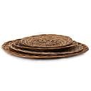Plateaux ronds en coco naturel