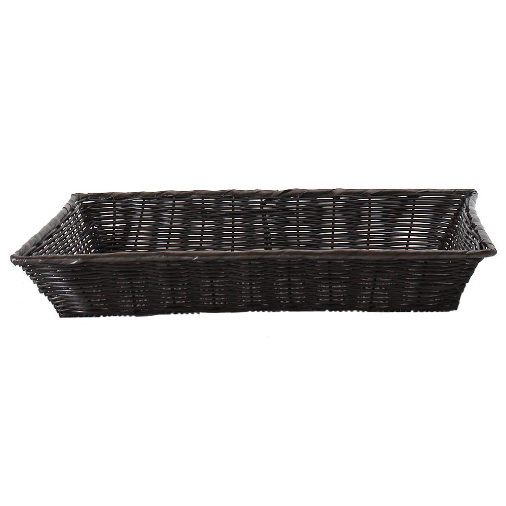Rectangular foodSURV™ Synthetic Baskets - Black