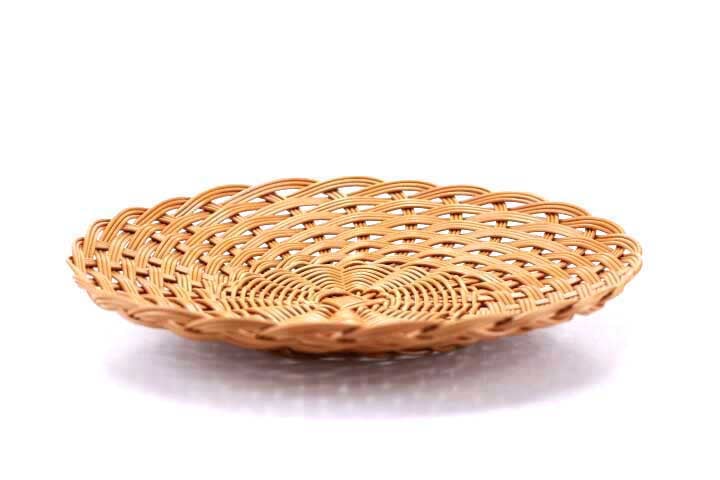 Synthetic Round Brown Trays