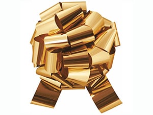 Metallic Pull Bows - (packs of 50)