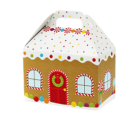 Gable Box – Gingerbread House  8½" x 5" x 5½"