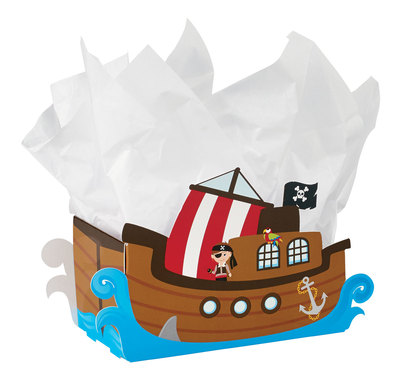 Intricut Box - Pirate Ship  9" x 4 1/4" x 5 1/2"