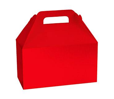 Boîte avec poignée - Rouge  8½" x 5" x 5½"