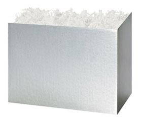 Gift Basket Boxes - Silver Metallic
