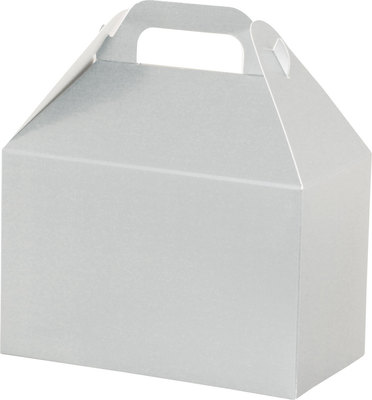 Gable Box - Metallic Silver  8½" x 5" x 5½"