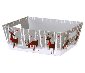 Market Trays - Reindeer Wonderland - 12" x 9½'' x 4½"