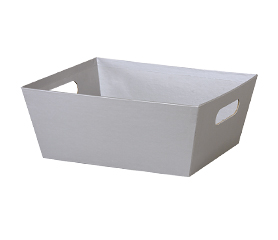 Market Trays - Metallic Silver 9" x 7" x 3½"