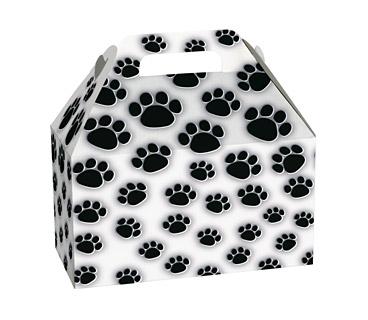 Gable Box - Paw Prints 8½" x 5" x 5½"