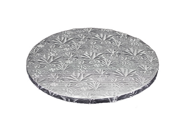 Round Silver Corrugated Cake Boards -  ½'' (packs of 6)