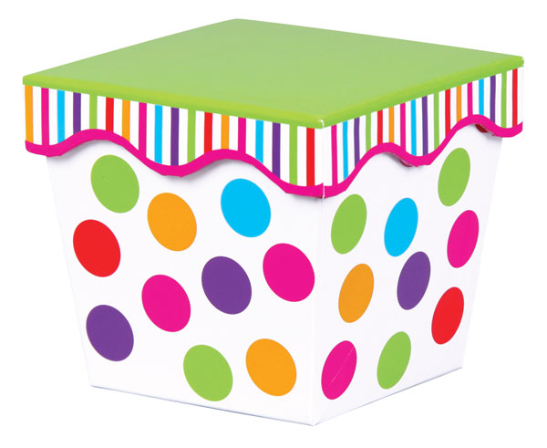 Small Gourmet Stacking With Lid Gumballs  5" x 5" x 4 5/8"