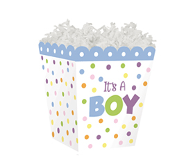 Sweet Treat Box - "It's A Boy" 4" x 4" x 4½"