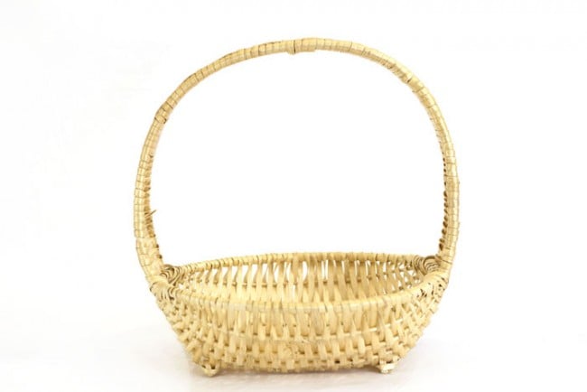Round Natural Willow Baskets with Handle