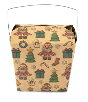 Medium 1 pint Take Out Pail - Christmas Medley (pack of 25)