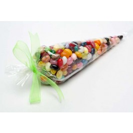 Sacs coniques sécuritaires pour aliments - 7½" x 17" - 50 microns (paquets de 100)