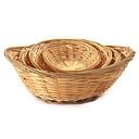 Paniers ovales en bambou naturel