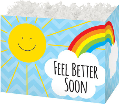 Gift Basket Box - Feel Better Soon 10¼" x 6" x 7½"