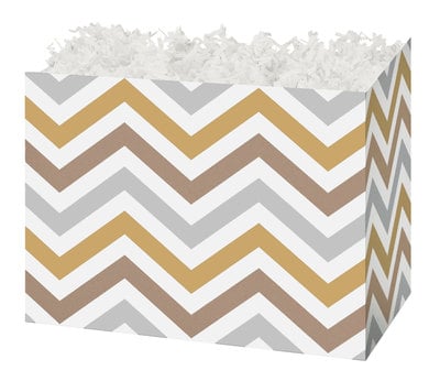 Gift Basket Box - Chevron  6¾" x 4" x 5"
