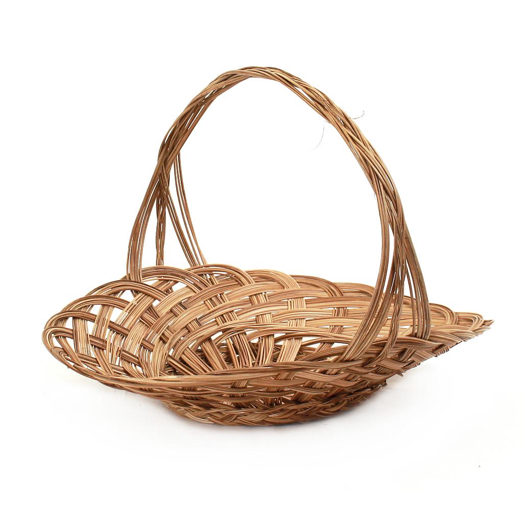 Oval Natural Coco Midrib Baskets with Handle