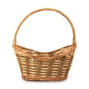 Oval Three Tone Willow Basket with Handle