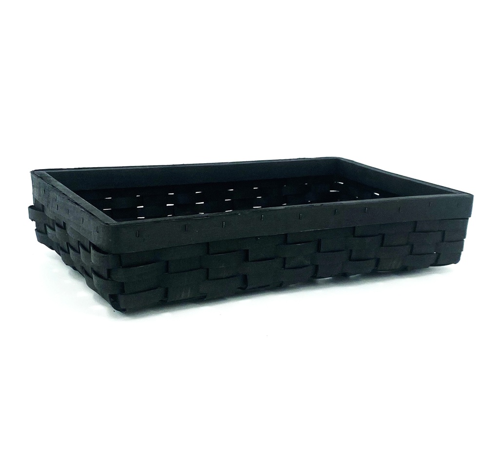 Rectangular Black Woodchip Trays