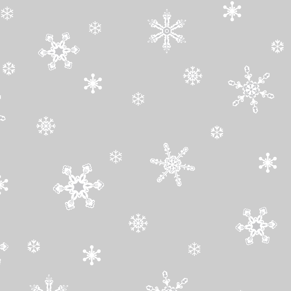 Rouleau de cellophane imprimé - Flocons de neige  40" x 100' (25 microns)