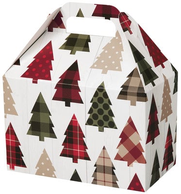Gable Box - Rustic Trees  8½" x 5" x 5½"