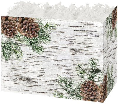 Gift Basket Box - White Birch  6¾" x 4" x 5"