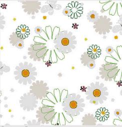 Printed Cello Roll - Sweet Summer  40" x 100'  (25 microns)
