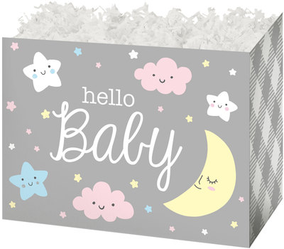 Gift Basket Box - Hello Baby  6¾" x 4" x 5"