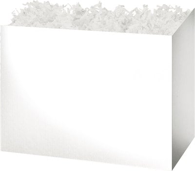 Gift Basket Box - White  8¼" x 4¾" x 6¼"