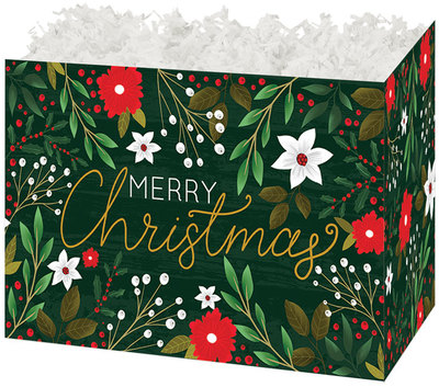 Gift Basket Boxes - Botanical Christmas
