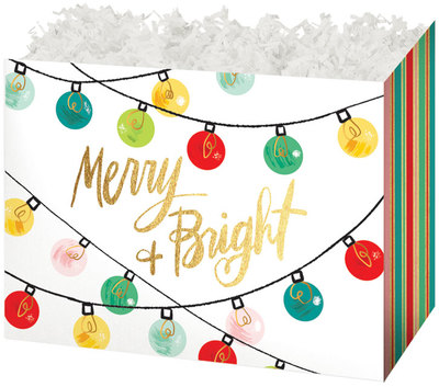 Gift Basket Boxes - Holiday Lights