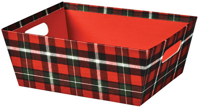 Market Trays - Christmas Plaid