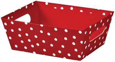 Market Trays - Red & White Dots