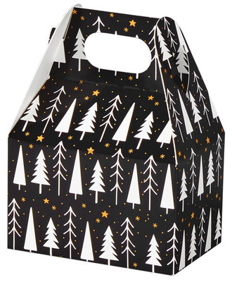 Mini boîte avec poignée - Joyeux et lumineux 4" x 2½" x 2½"