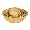 Round Natural Bamboo Baskets