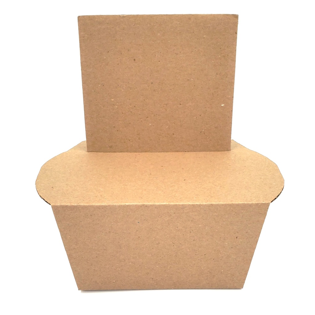 Cardboard Basket Base with Back - Small - 8½" x 4½" x 4" (Back 8¾")
