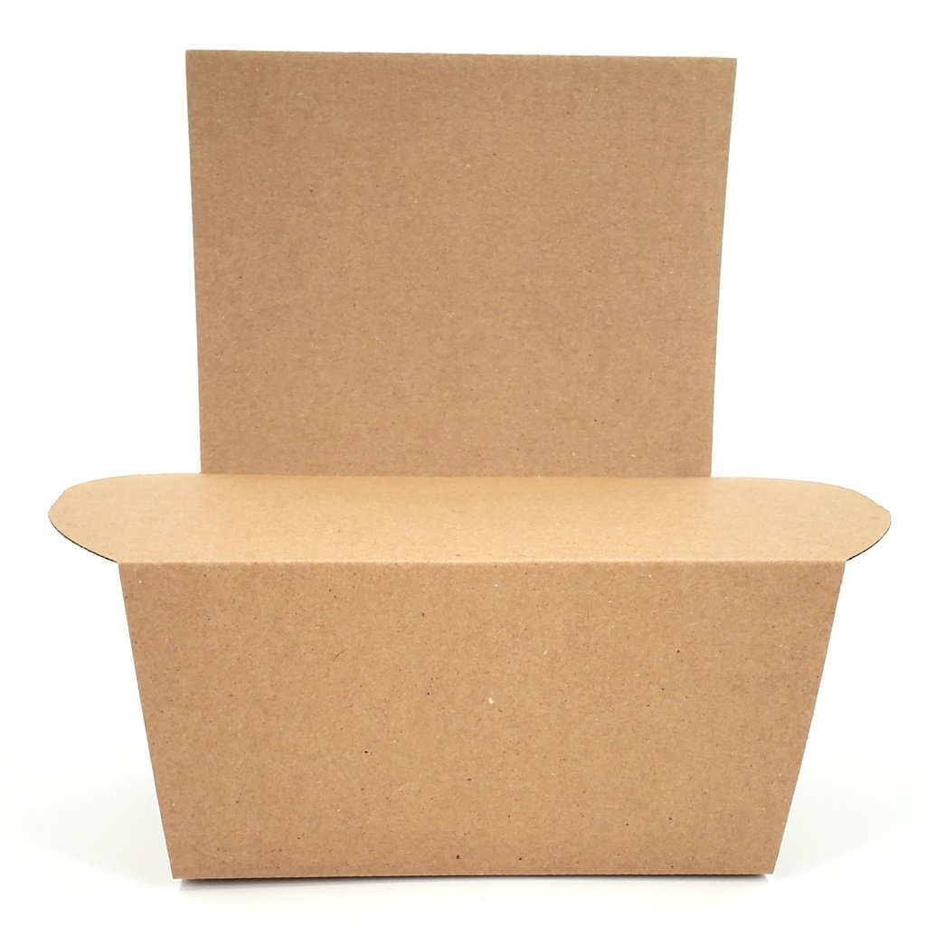 Base de panier en carton avec dos - Medium - 12½" x 6½" x 5½"  (Dos 12")