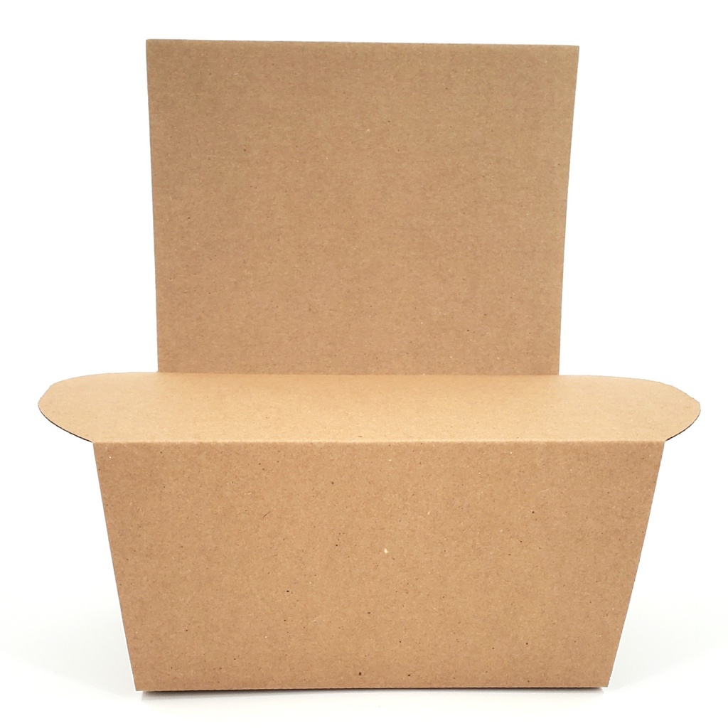 Cardboard Basket Base with Back - Medium - 12½" x 6½" x 5½" (Back 12")