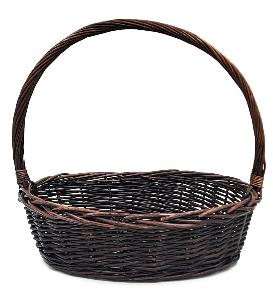 Oval Brown Willow Baskets with Handle